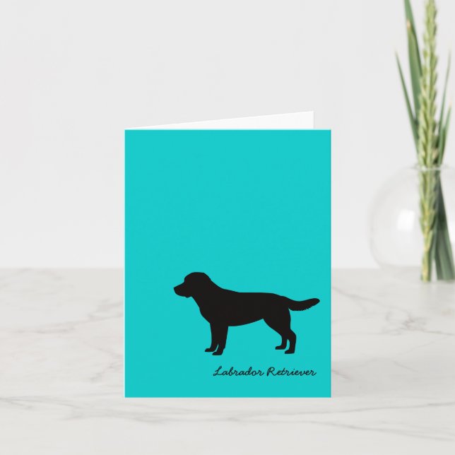 Tarjetas de nota del labrador retriever (Anverso)