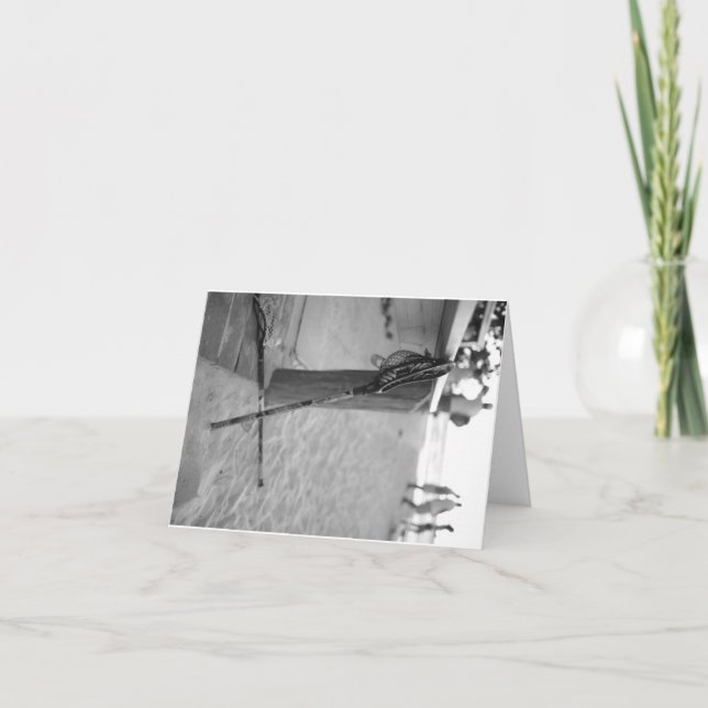 tarjetas de nota del lacrosse (Anverso)