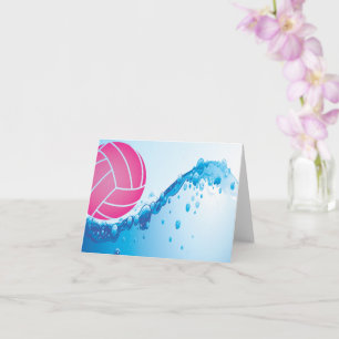 Tarjetas de nota del water polo