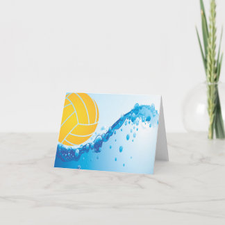 Tarjetas de nota del water polo