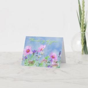Tarjetas de nota del Wildflower
