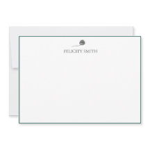 Tarjetas de nota Elegante Foliage Botánico Moderno