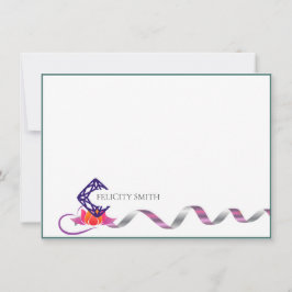 Tarjetas de nota Elegante logotipo moderno plano b