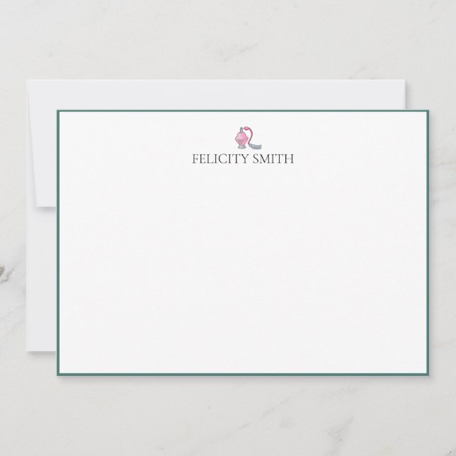 Tarjetas de nota Elegantes Chicas de maquillaje mo (Anverso)