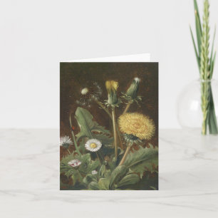 Tarjetas de nota en blanco florales del vintage