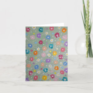 Tarjetas de nota en blanco para Pastel Posie