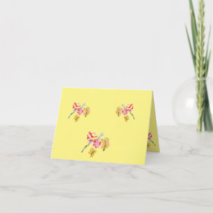 Tarjetas de nota : Floral japonesa