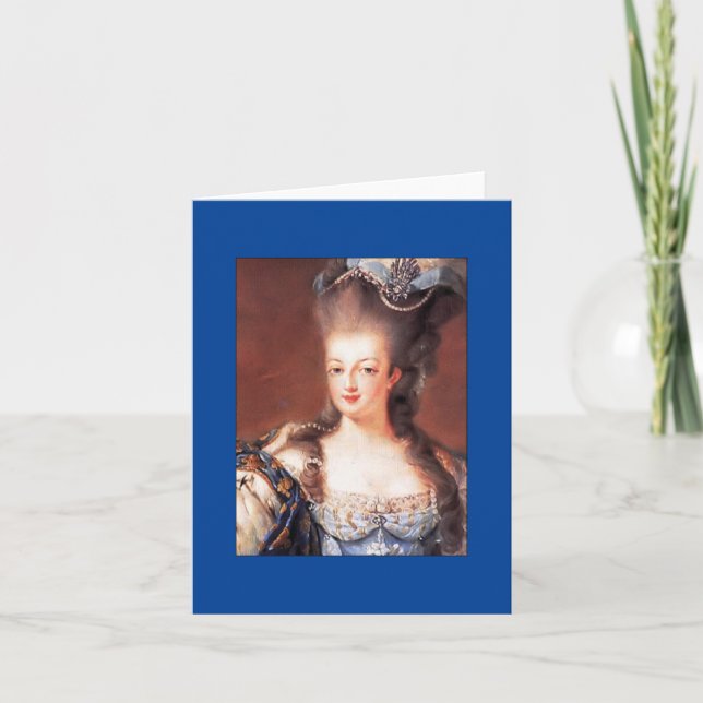 Tarjetas de nota Marie Antoinette francesas (Anverso)