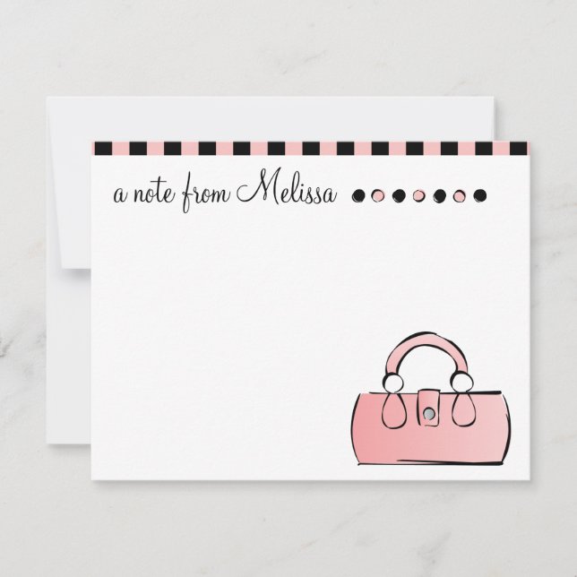 Tarjetas de nota para bolsos de mano (Anverso)
