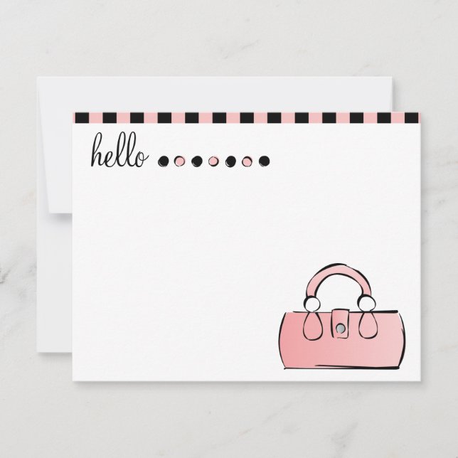 Tarjetas de nota para bolsos de mano (Anverso)