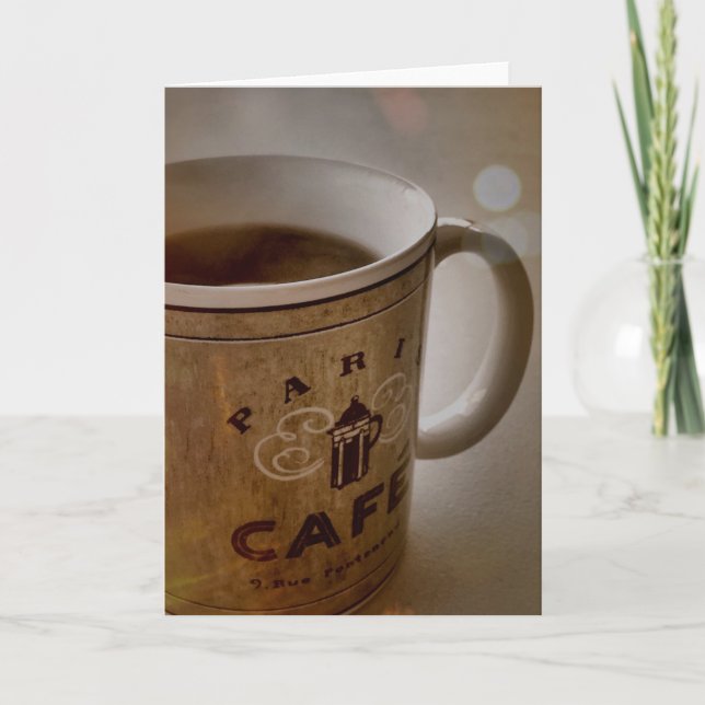 Tarjetas de nota para café del Café de París (Anverso)