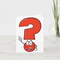 Tarjetas de nota para marcas de preguntas rojas