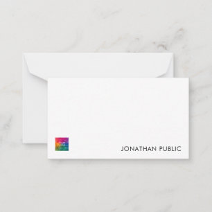 Tarjetas de nota personalizadas Agregar logotipo d