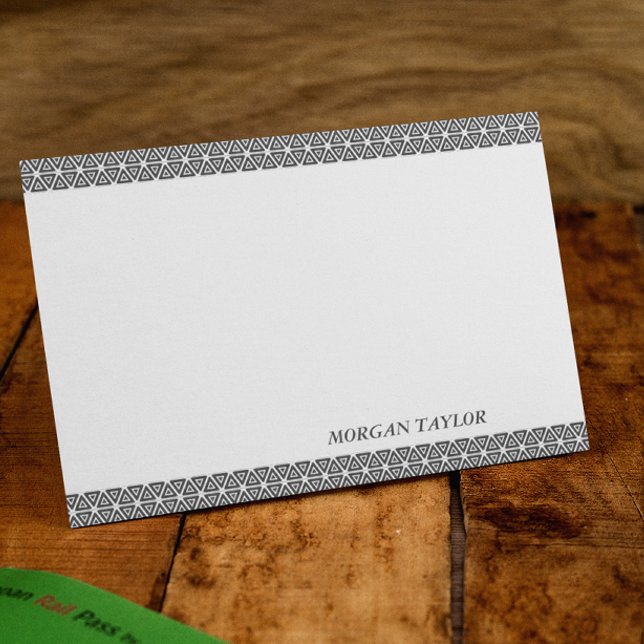 Tarjetas de nota personalizadas Gray Borders (Subido por el creador)