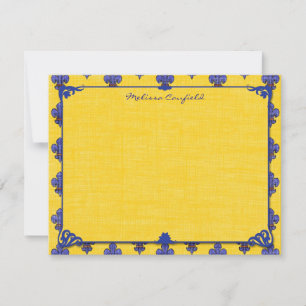 Tarjetas de nota personalizadas Provencal del
