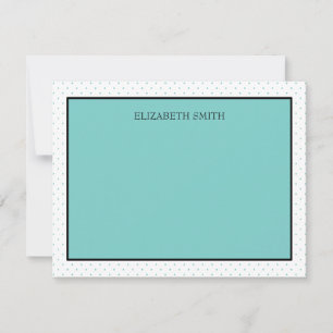 Tarjetas de nota personalizadas   Puntos Tiffany