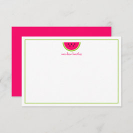 Tarjetas de nota personalizadas Sweet Watermelon