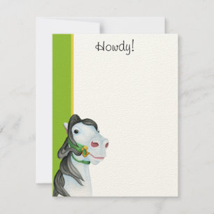 Tarjetas de nota plana Dazzle Howdy
