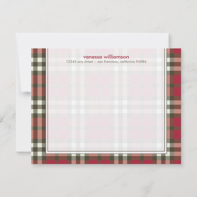 Tarjetas de nota plana de Personalizado de la plac (Anverso)