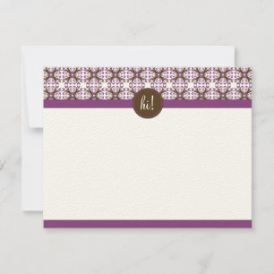 Tarjetas de nota plana decorativa (GG) de moda