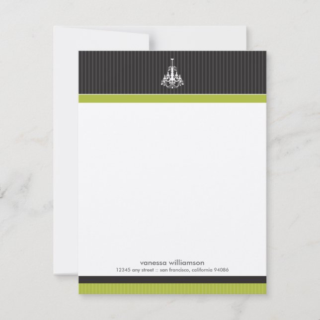 Tarjetas de nota plana (lime) Personalizado de can (Anverso)
