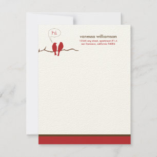 Tarjetas de nota plana Personalizado de pequeños b