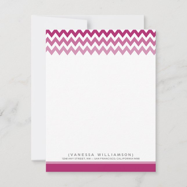 Tarjetas de nota plana (violeta) Personalizado de  (Anverso)
