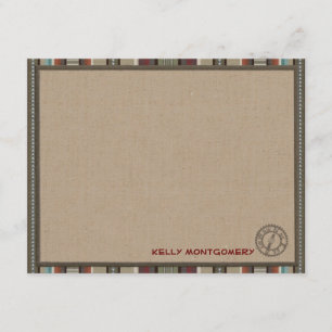 Tarjetas de nota planas personalizadas estilo de