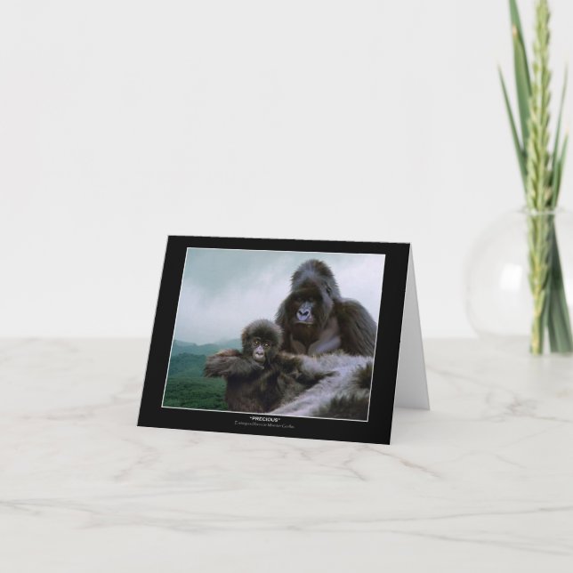 Tarjetas de nota PRECIOSAS del gorila de Mtn del ~ (Anverso)