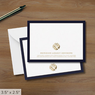Tarjetas de nota profesional personalizadas