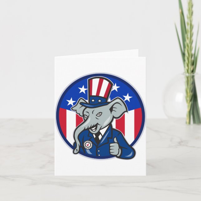 Tarjetas de nota republicanas del elefante (Anverso)