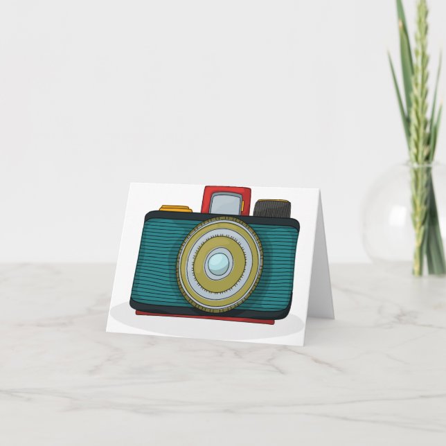 Tarjetas de nota retras de la cámara del estilo (Anverso)