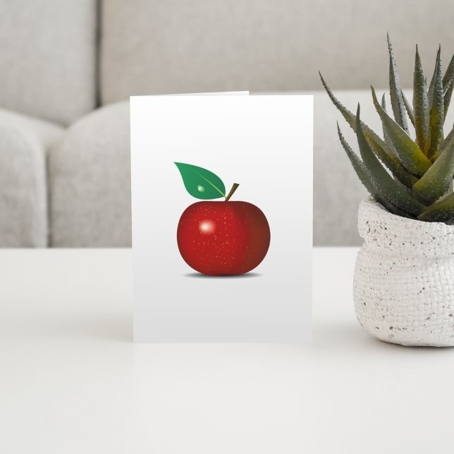 Tarjetas de nota rojas quebradizas de Apple (Subido por el creador)