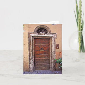 Tarjetas de nota romanas de la entrada