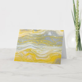 Tarjetas de notas abstractas amarillas y plateadas