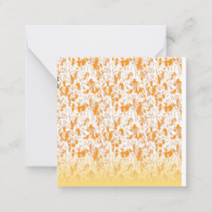Tarjetas de notas abstractas naranjas   Papelería 