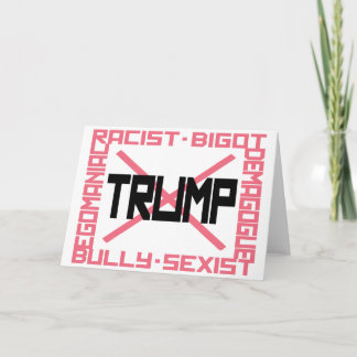Tarjetas de notas anti Trump