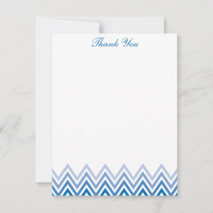 Tarjetas de notas azules chic con gradiente de col