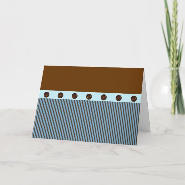 Tarjetas de notas azules y marrones (Anverso)