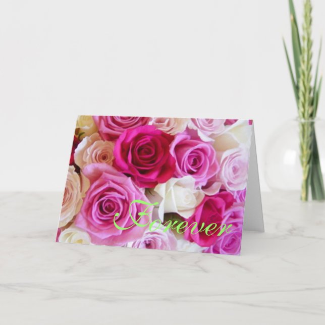 Tarjetas de notas boda para siempre (Anverso)