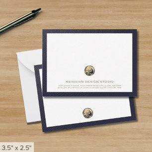 Tarjetas de notas comerciales con logotipos person