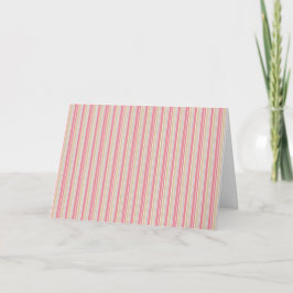 Tarjetas de notas con diseño de franja rosa clásic