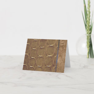 Tarjetas de notas con diseño geométrico dorado