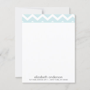 Tarjetas de notas con patrón de Chevron Zig Zag Aq