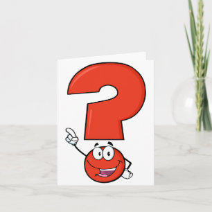 Tarjetas de notas con signo de interrogación rojo