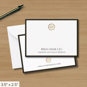 Tarjetas de notas corporativas profesionales