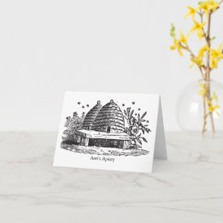 Tarjetas de notas de abejas de Bewick vintage