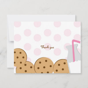 Tarjetas de notas de agradecimiento a las cookies 