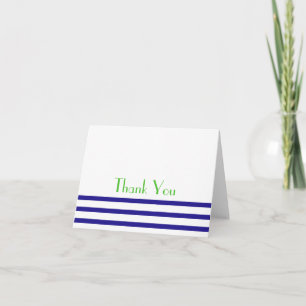 Tarjetas de notas de agradecimiento con rayas mode