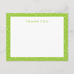 Tarjetas de notas de agradecimiento de Lime Green